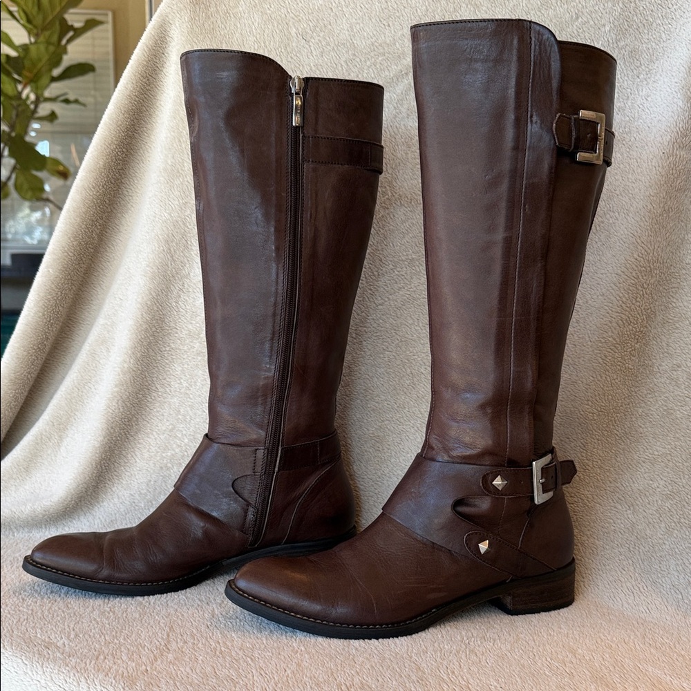 Elegant Brown Over the Knee Boots